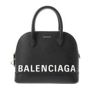 BALENCIAGA Ville Top Handle Black Calfskin Bag